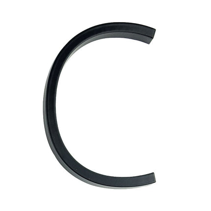 Floating Zinc Alloy Numbers | Black | Modern Home Wall Art | Stylish Decor Sculpture | Easy Installation | 125mm Height | Width 25-82mm | Home Interior Accents