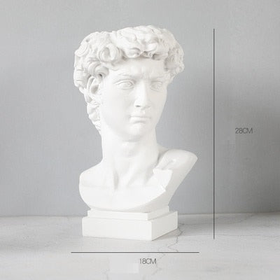 Roman Head Planter Sculptures | Resin Decorative Statue | Ancient Design Pottery | Unique Home & Office Decor | Greco-Roman Themed Flower Pot | 6 Design Options | Plant Vessels | Figurine Ornaments