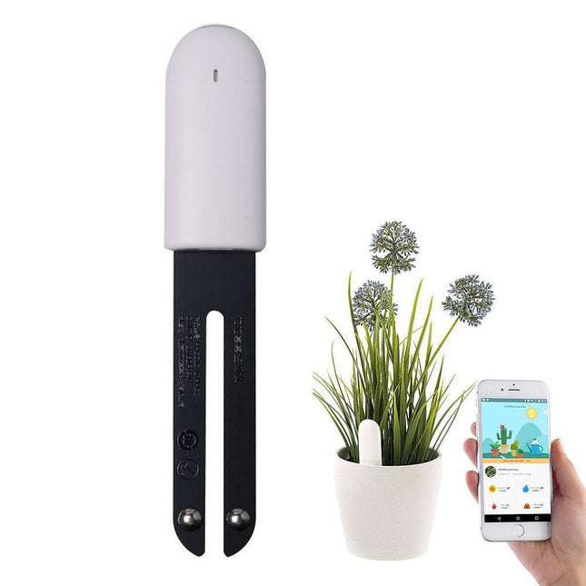 Smart Plant Water Meter | Health Sensor | Waterproof | Light & Temperature Detection | Bluetooth App Connection | Cloud Plant Database | Indicator Light | CR2032 Battery Included
