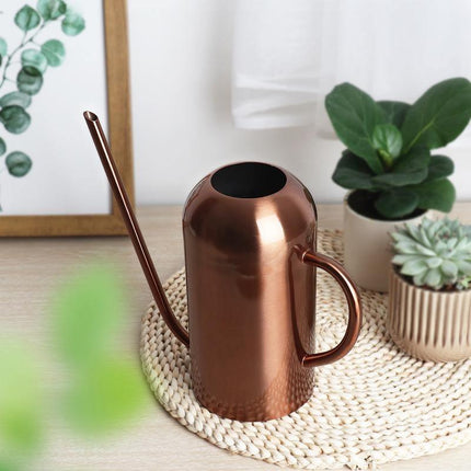 Bia Stainless Steel Watering Can | 1.5-Liter Capacity | 3 Finishes | 10" W x 8" H | Modern Plant Care Accessory