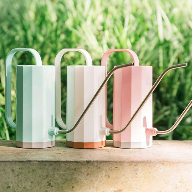 Geometric Gooseneck Watering Can | Large Capacity | Long Stainless Steel Spout | Stylish Modern Design | Durable Polypropylene Material | Ideal for House & Hanging Plants | Easy Refill | Pastel Colors