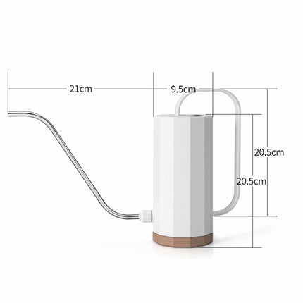 Geometric Gooseneck Watering Can | Large Capacity | Long Stainless Steel Spout | Stylish Modern Design | Durable Polypropylene Material | Ideal for House & Hanging Plants | Easy Refill | Pastel Colors