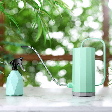 Geometric Gooseneck Watering Can | Large Capacity | Long Stainless Steel Spout | Stylish Modern Design | Durable Polypropylene Material | Ideal for House & Hanging Plants | Easy Refill | Pastel Colors