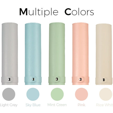 Non-Slip Polyurethane Leather Desk Mat | Available in 3 Sizes | 7 Pastel Colors | Smooth Surface for Enhanced Mouse Movement | Optional Mouse Pad Purchase | Includes Travel Strap for Easy Storage