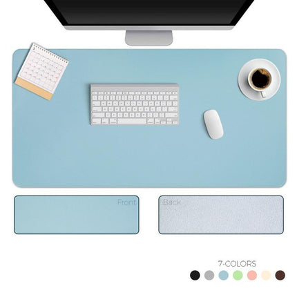 Non-Slip Polyurethane Leather Desk Mat | Available in 3 Sizes | 7 Pastel Colors | Smooth Surface for Enhanced Mouse Movement | Optional Mouse Pad Purchase | Includes Travel Strap for Easy Storage