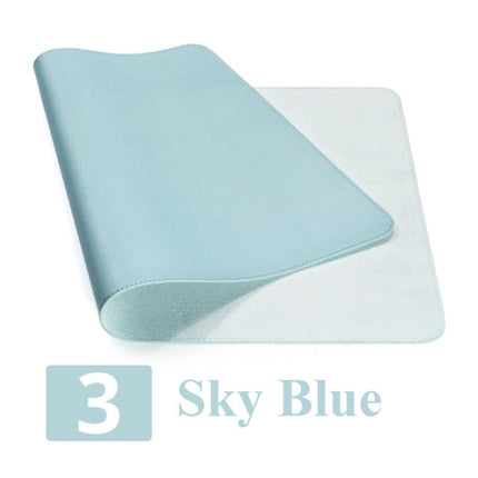 Non-Slip Polyurethane Leather Desk Mat | Available in 3 Sizes | 7 Pastel Colors | Smooth Surface for Enhanced Mouse Movement | Optional Mouse Pad Purchase | Includes Travel Strap for Easy Storage