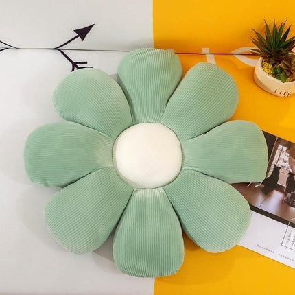 Flower Shaped Plush Cushion | Decorative Throw Pillow | Soft Cotton Blend | Multiple Colors | Small & Large Sizes | Living Room or Bedroom Decor | Whimsical Flower Design
