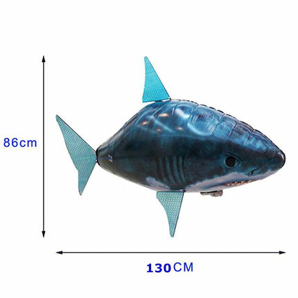 Remote Controlled Flying Shark Toy | Indoor RC Air Fish | Realistic Movement | Ages 8+ | Plastic Material | 3 AA Battery Powered | Includes Remote Control