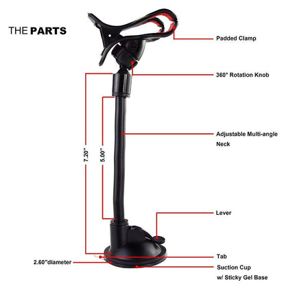Smart Guitar Stand | Universal Phone Holder | Suitable for Devices Under 6 Inches | Easy Detach | Compatible with Electric, Acoustic, Classical Guitars | Play Music Anytime Anywhere