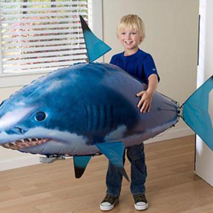 Remote Controlled Flying Shark Toy | Indoor RC Air Fish | Realistic Movement | Ages 8+ | Plastic Material | 3 AA Battery Powered | Includes Remote Control