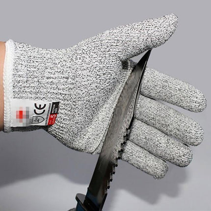 Stainless Steel Safety Gloves | EN388 Level 5 Cut Resistance | Durable Anti-Cut | Comfortable Fit | Ideal for Kitchen & Carpentry | Lightweight & Machine Washable | Food Safe | Superior Grip for Precision