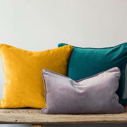 Essie Velvet Suede Cushion Covers | Glam Pillowcase | Home Decor | Velvet Fabric | Decorative Cushion Cover | Luxurious Texture | Cover Only | For Pillows | Stylish Home Accent