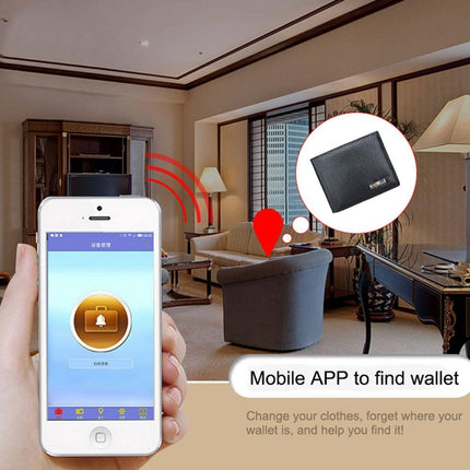 Smart Wallet | Built-in Bluetooth | Phone App Connectivity | Anti-Theft & Anti-Lost Alarm | Slim Design | High-Quality Leather | Track Location | Photo Capture Feature | 9.5 x 11 x 1 cm