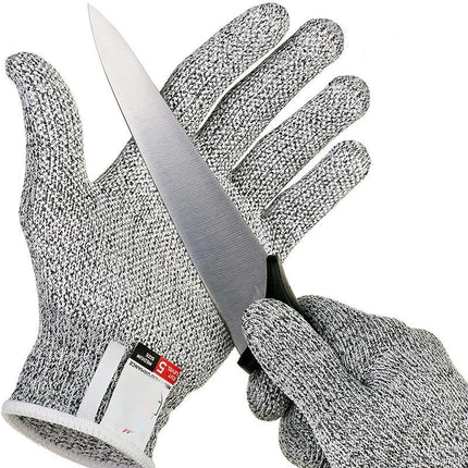 Stainless Steel Safety Gloves | EN388 Level 5 Cut Resistance | Durable Anti-Cut | Comfortable Fit | Ideal for Kitchen & Carpentry | Lightweight & Machine Washable | Food Safe | Superior Grip for Precision