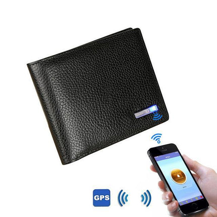 Smart Wallet | Built-in Bluetooth | Phone App Connectivity | Anti-Theft & Anti-Lost Alarm | Slim Design | High-Quality Leather | Track Location | Photo Capture Feature | 9.5 x 11 x 1 cm
