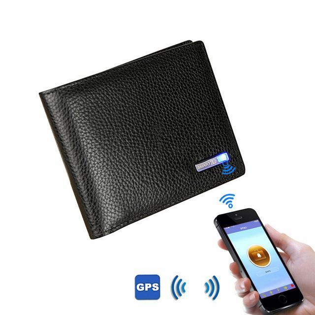 Smart Wallet | Built-in Bluetooth | Phone App Connectivity | Anti-Theft & Anti-Lost Alarm | Slim Design | High-Quality Leather | Track Location | Photo Capture Feature | 9.5 x 11 x 1 cm