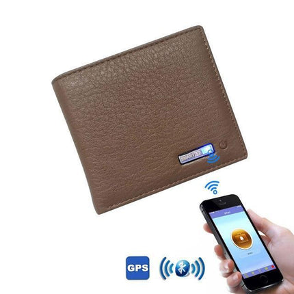 Smart Wallet | Built-in Bluetooth | Phone App Connectivity | Anti-Theft & Anti-Lost Alarm | Slim Design | High-Quality Leather | Track Location | Photo Capture Feature | 9.5 x 11 x 1 cm