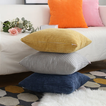 Corduroy Cushion Covers | Super-Soft Polyester Pillow Shams | Hidden Zipper Design | Warmth & Comfort | Sizes 45x45cm or 30x50cm | Cover Only
