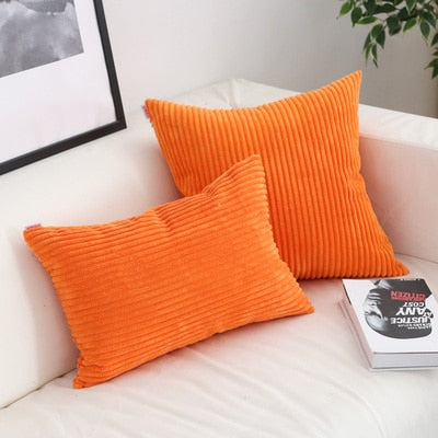 Corduroy Cushion Covers | Super-Soft Polyester Pillow Shams | Hidden Zipper Design | Warmth & Comfort | Sizes 45x45cm or 30x50cm | Cover Only