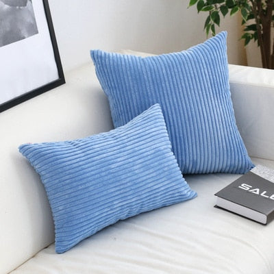 Corduroy Cushion Covers | Super-Soft Polyester Pillow Shams | Hidden Zipper Design | Warmth & Comfort | Sizes 45x45cm or 30x50cm | Cover Only