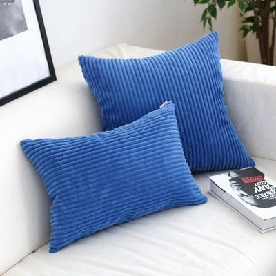 Corduroy Cushion Covers | Super-Soft Polyester Pillow Shams | Hidden Zipper Design | Warmth & Comfort | Sizes 45x45cm or 30x50cm | Cover Only