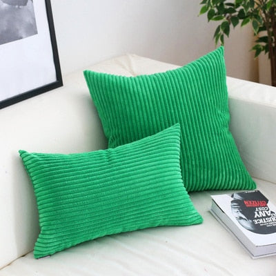 Corduroy Cushion Covers | Super-Soft Polyester Pillow Shams | Hidden Zipper Design | Warmth & Comfort | Sizes 45x45cm or 30x50cm | Cover Only