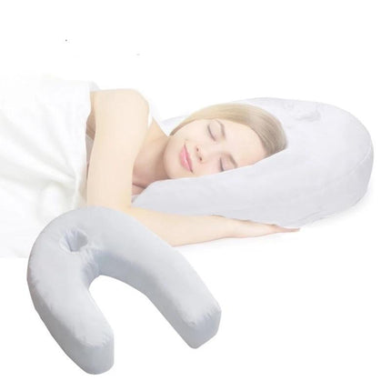 Sleep Wellness Orthopedic Pillow | Side Sleeper Relief | Neck Alignment Support | Sciatica and Back Pain Relief | Comfortable Ergonomic Design | Hypoallergenic Cotton/Polyester | Breathable Cover