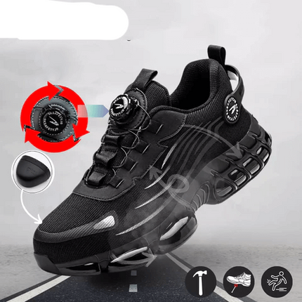 Orion | Men's Orthopedic Safety Footwear | Anti-Fatigue Polyurethane Sockliner | Kevlar Puncture-Resistant Soles | Non-Slip Outsole | Quick Switch Technology