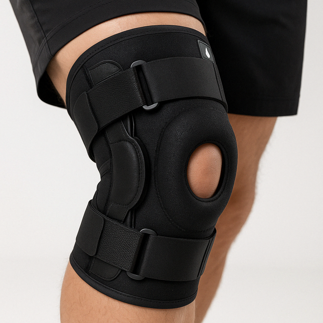 Advanced Knee Brace | Copper Hinged Stabilizers | Patella Gel Pad | Dual Open-Patella Design | ACL, MCL, PCL Pain Relief | 36 Support Modes | Adjustable Velcro Straps | Universal Fit | Medical-Grade Comfort