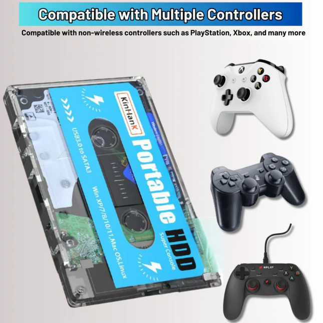 Retro Gaming Console | 110,000+ Classic Games | 80+ Emulators | Multilingual Interface | Wireless Controller Compatible | HDMI & USB Connectivity | Plug & Play | Nostalgic Fun for All Ages