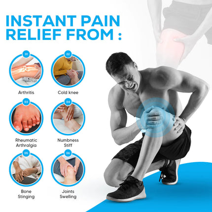 Heated Knee Pain Relief Massager | Cordless & Rechargeable | Advanced Infrared Heating | Soothes Stiffness & Improves Mobility | Intuitive Touchscreen | Automatic Power-Off Timer | 4-in-1 Multifunction Device