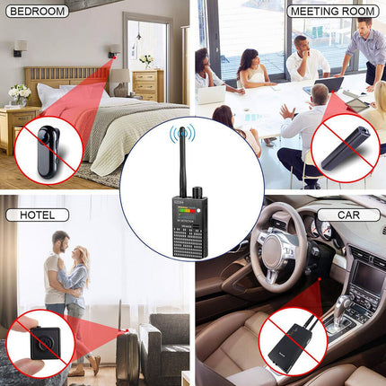 G318 Wireless RF Signal Detector | Detect Hidden Cameras, GPS Trackers, Listening Devices | Portable Privacy Protection | Highest Sensitivity & Multiple Modes | Wide Coverage Surveillance Tool