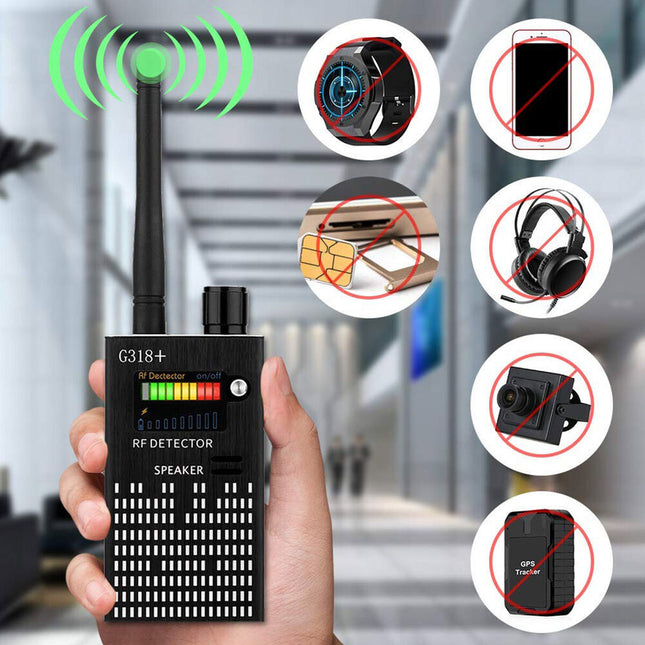 G318 Wireless RF Signal Detector | Detect Hidden Cameras, GPS Trackers, Listening Devices | Portable Privacy Protection | Highest Sensitivity & Multiple Modes | Wide Coverage Surveillance Tool