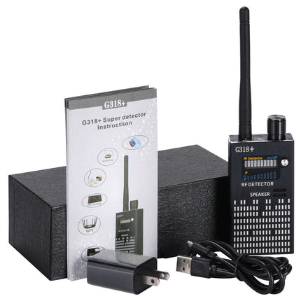 G318 Wireless RF Signal Detector | Detect Hidden Cameras, GPS Trackers, Listening Devices | Portable Privacy Protection | Highest Sensitivity & Multiple Modes | Wide Coverage Surveillance Tool