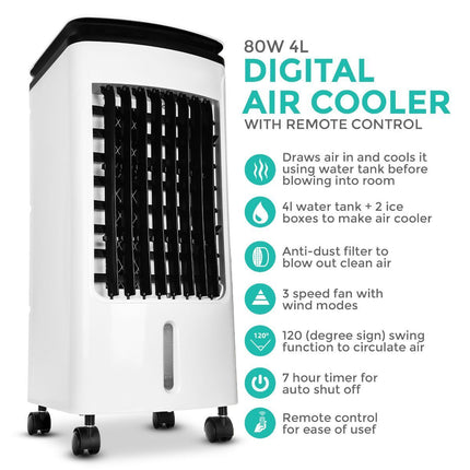 Portable Room Cooling AC Unit | Stand Up Indoor Air Conditioner | Energy Efficient | Easy Move | No Installation Required