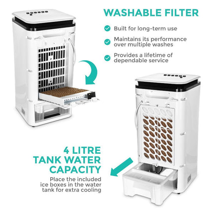 Portable Room Cooling AC Unit | Stand Up Indoor Air Conditioner | Energy Efficient | Easy Move | No Installation Required
