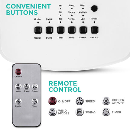 Portable Room Cooling AC Unit | Stand Up Indoor Air Conditioner | Energy Efficient | Easy Move | No Installation Required