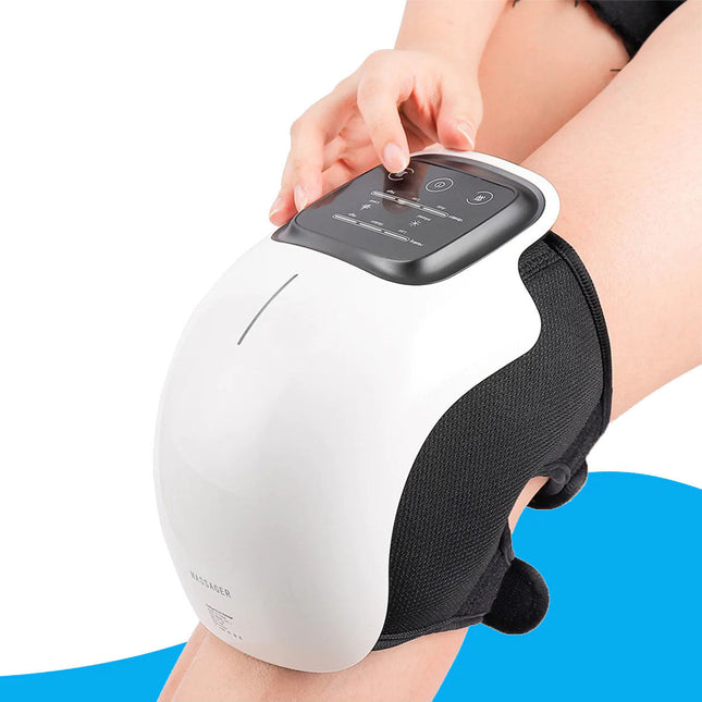 Heated Knee Pain Relief Massager | Cordless & Rechargeable | Advanced Infrared Heating | Soothes Stiffness & Improves Mobility | Intuitive Touchscreen | Automatic Power-Off Timer | 4-in-1 Multifunction Device