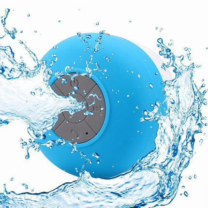 Waterproof Wireless Bluetooth Speaker | Portable Suction Cup Design | 3W Output | 5 Hours Playtime | 10 Meter Range | Compatible with Desktop, Wall, Window | USB Charging | Available in Multiple Colors