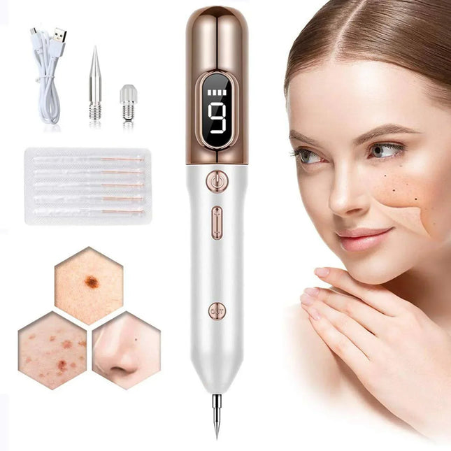Plasma Skin Care Pen | 9 Intensity Levels | Precision Removal | Skin Tags, Moles, Warts, Freckles, Pigmentation | Bloodless, Painless | Ideal for Home Use | ABS+PC Material | USB Rechargeable