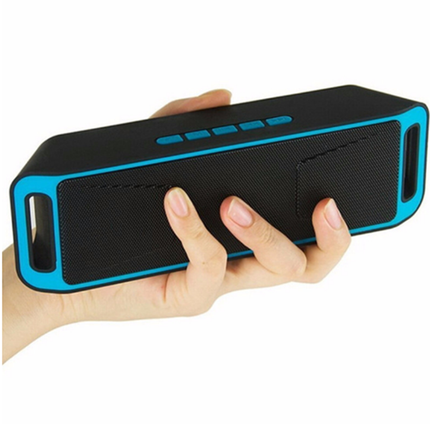 Portable Bluetooth Speaker | Wireless Audio | Built-in Microphone | 2 x 40mm Drivers | 10W Output | V-Bass Technology | MicroSD & 3.5mm Input | Rechargeable Battery | Up to 6 Hours Playtime | Black