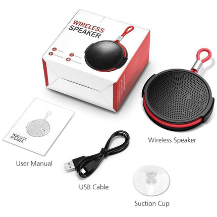 Portable Bluetooth Speaker | Waterproof Wireless Audio | 8H Playtime | IPX5 Water-Resistant | Hands-Free Calls | 33ft Range | Bluetooth 4.2 | Universal Compatibility | Easy to Use with TF Card Support