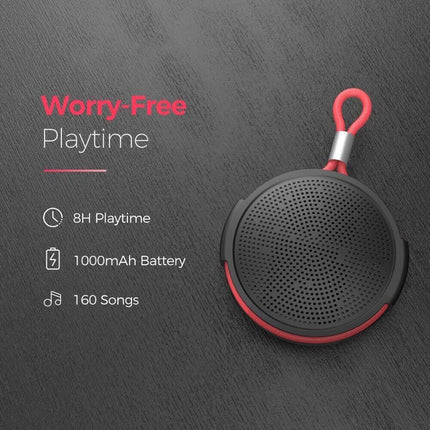 Portable Bluetooth Speaker | Waterproof Wireless Audio | 8H Playtime | IPX5 Water-Resistant | Hands-Free Calls | 33ft Range | Bluetooth 4.2 | Universal Compatibility | Easy to Use with TF Card Support