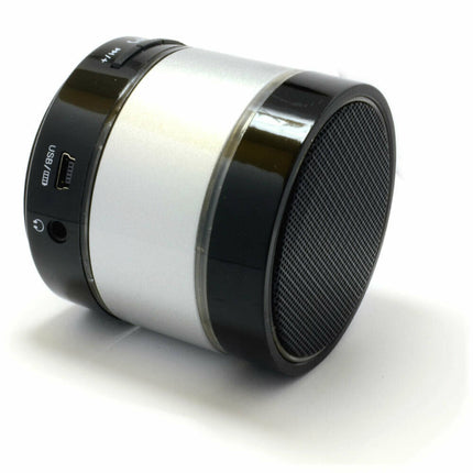Portable Bluetooth Speaker | LED Color Changing Light | Built-In Microphone | USB & AUX Connectivity | Rechargeable Battery | Stereo Surround Sound | Compatible with iPhone, Android, Echo Devices