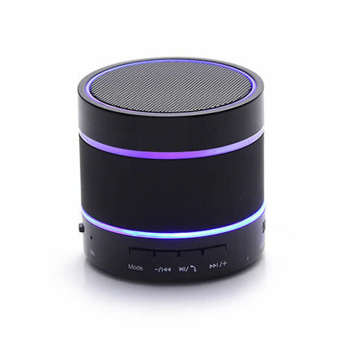 Portable Bluetooth Speaker | LED Color Changing Light | Built-In Microphone | USB & AUX Connectivity | Rechargeable Battery | Stereo Surround Sound | Compatible with iPhone, Android, Echo Devices
