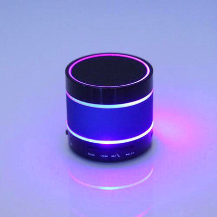 Portable Bluetooth Speaker | LED Color Changing Light | Built-In Microphone | USB & AUX Connectivity | Rechargeable Battery | Stereo Surround Sound | Compatible with iPhone, Android, Echo Devices