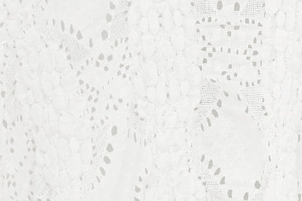 Maeve Midi Skirt | Low Rise | Custom Embroidery | White | Hip Length