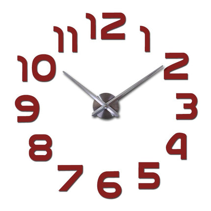 Acrylic 3D Wall Clock | Modern Quartz Design | 10 Colors | 3 Sizes | Artistic Home Decor | Bold Statement Timepiece