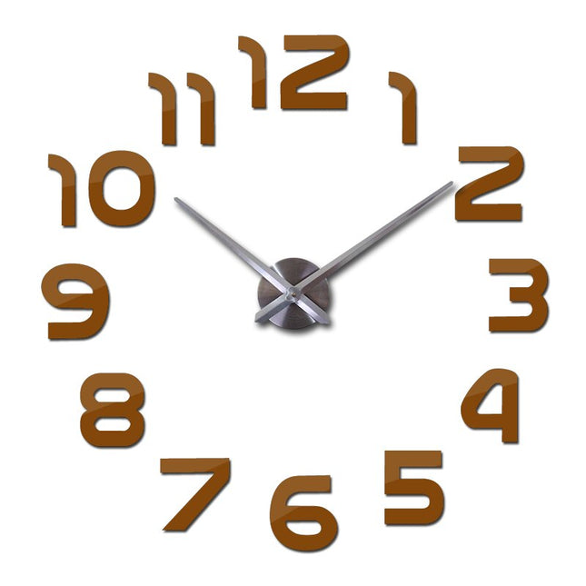 Acrylic 3D Wall Clock | Modern Quartz Design | 10 Colors | 3 Sizes | Artistic Home Decor | Bold Statement Timepiece
