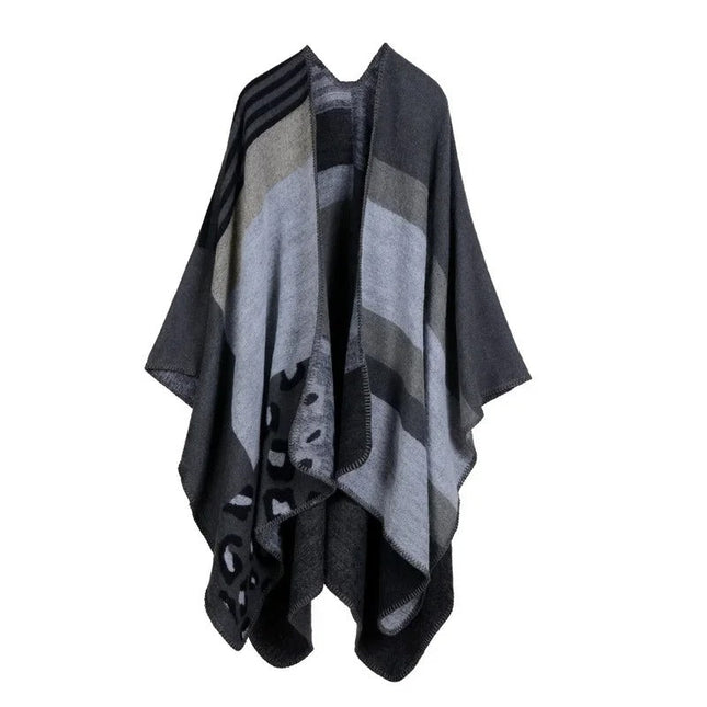 PAISLEY Poncho Cape | 4-in-1 Versatile Shawl Wrap Scarf for Women | Elegant & Cozy Winter Layering | Perfect for Casual, Office, Travel | Stylish Warmth